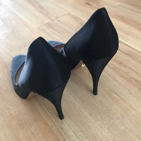Prada black satin sumps - Picture 3 of 6